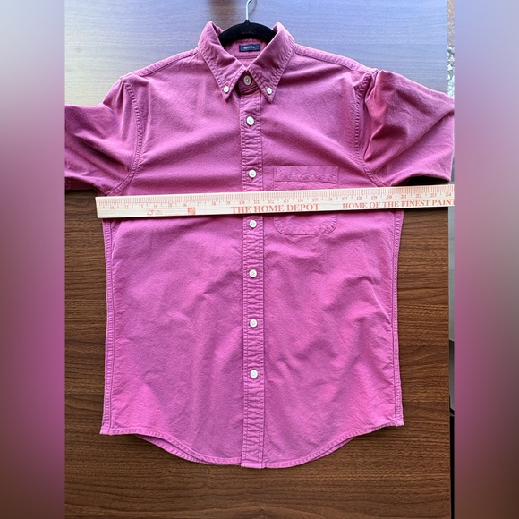 Vintage Y2K Abercrombie & Fitch Oxford Shirt Men’s S Pink Nantucket Red Relaxed - Picture 12 of 16